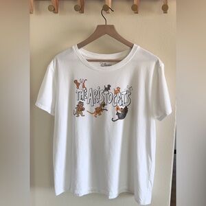 Disney Aristocats Graphic Tee - White and Multicolor Women’s XXL